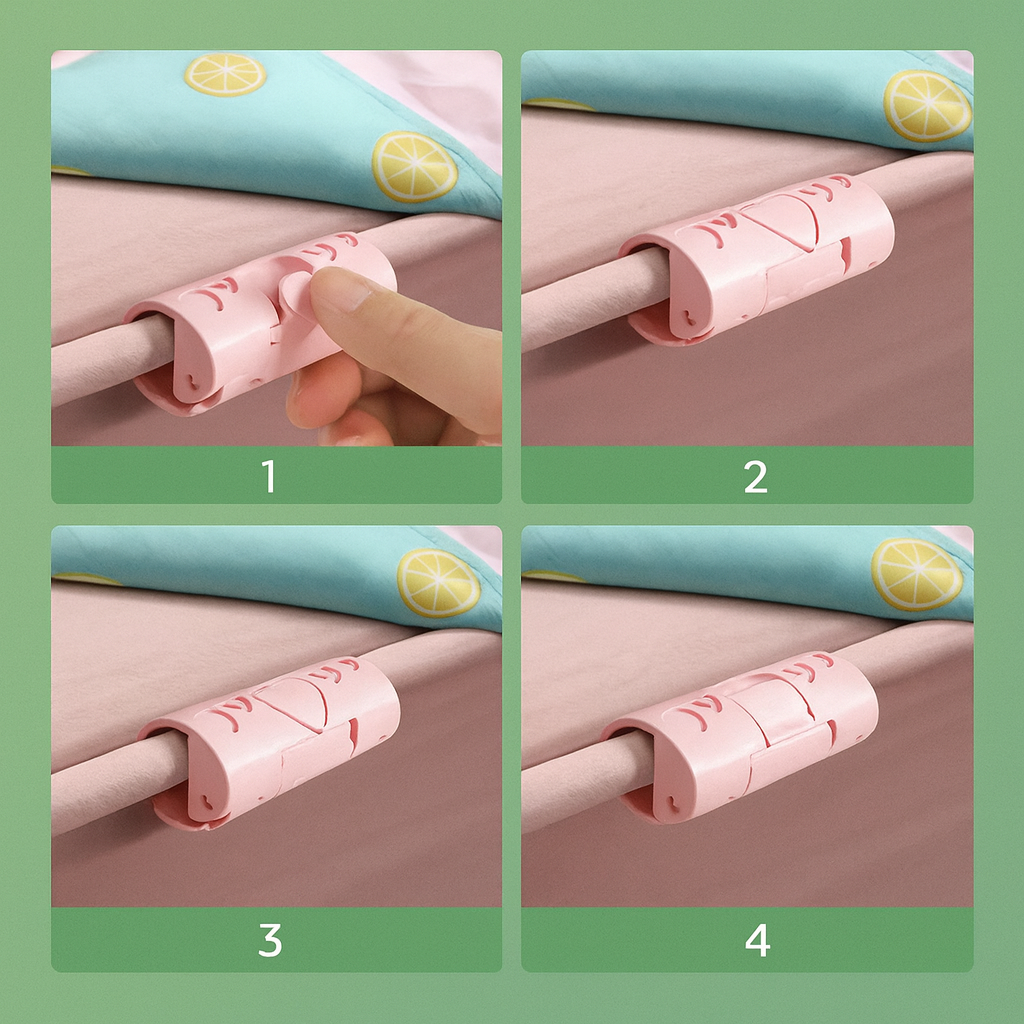 6pcs Non-Slip Bed Sheet Fixers